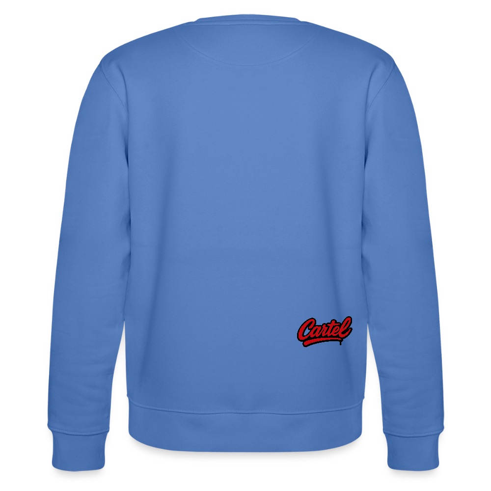 Cartel Bio-Sweatshirt Clean Black Logo - Blau