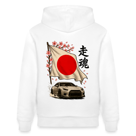 Cartel Bio-Hoodie Japanische Seele - Weiß