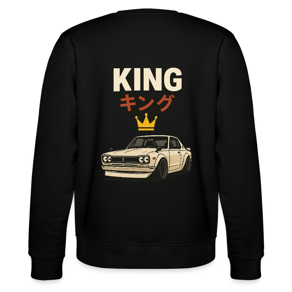 Cartel Bio-Sweatshirt King 👑 Black Sweater - Schwarz