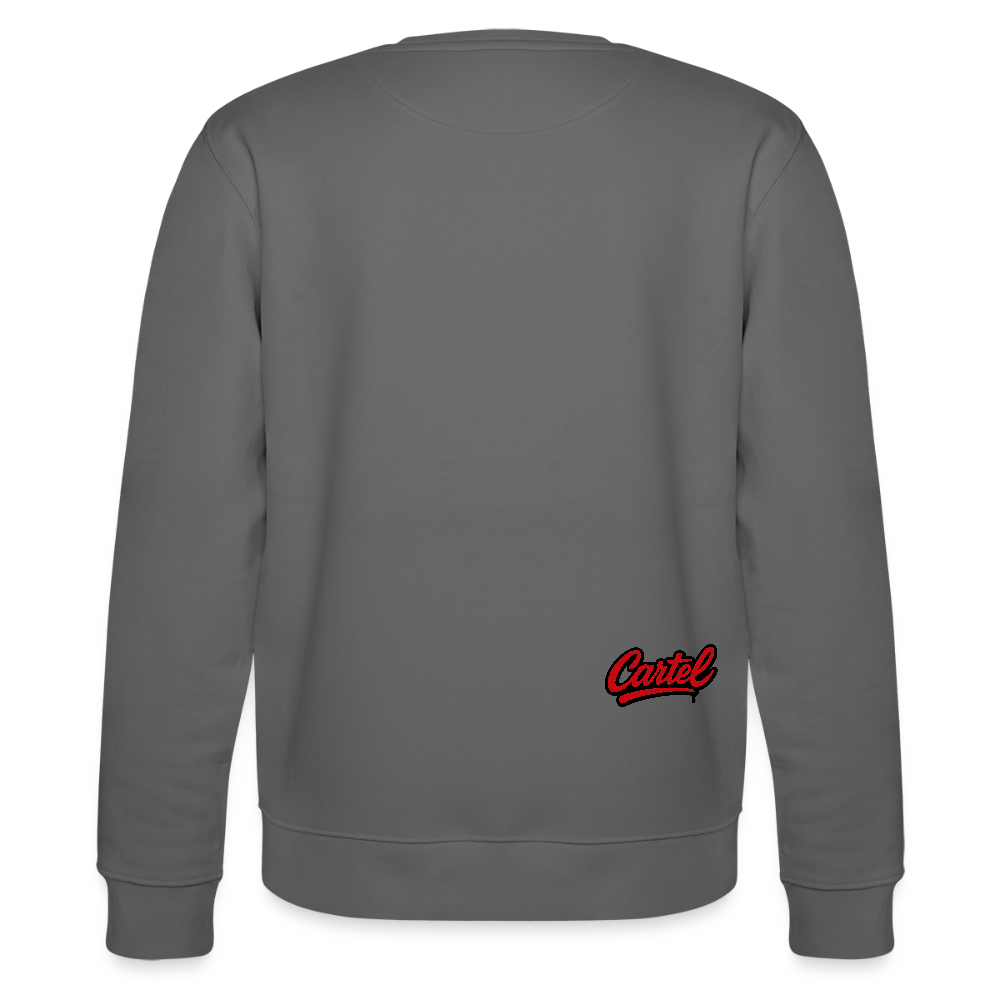 Cartel Bio-Sweatshirt Clean Black Logo - Anthrazit