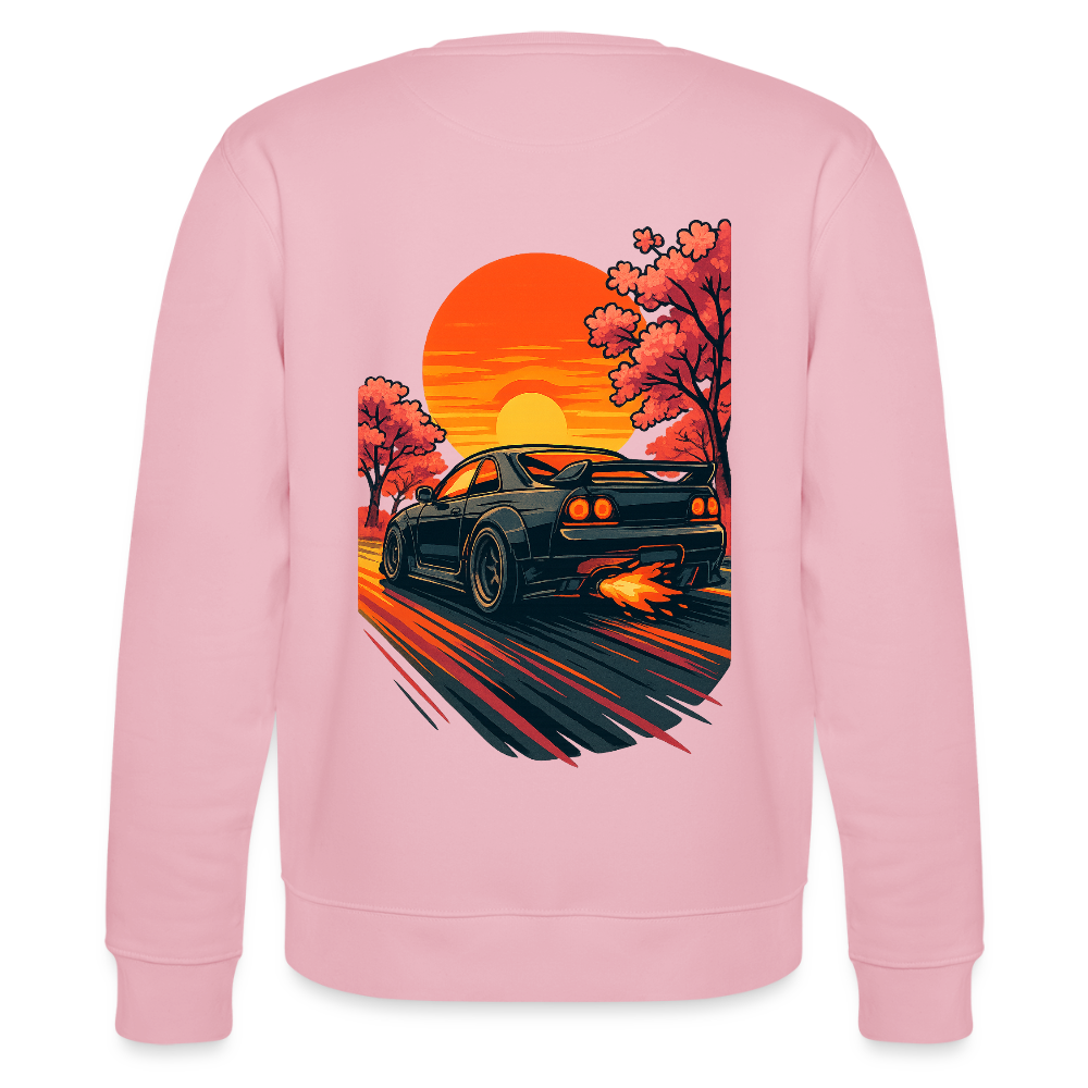 Cartel Bio-Sweatshirt Cartoon Sunset - Hellrosa