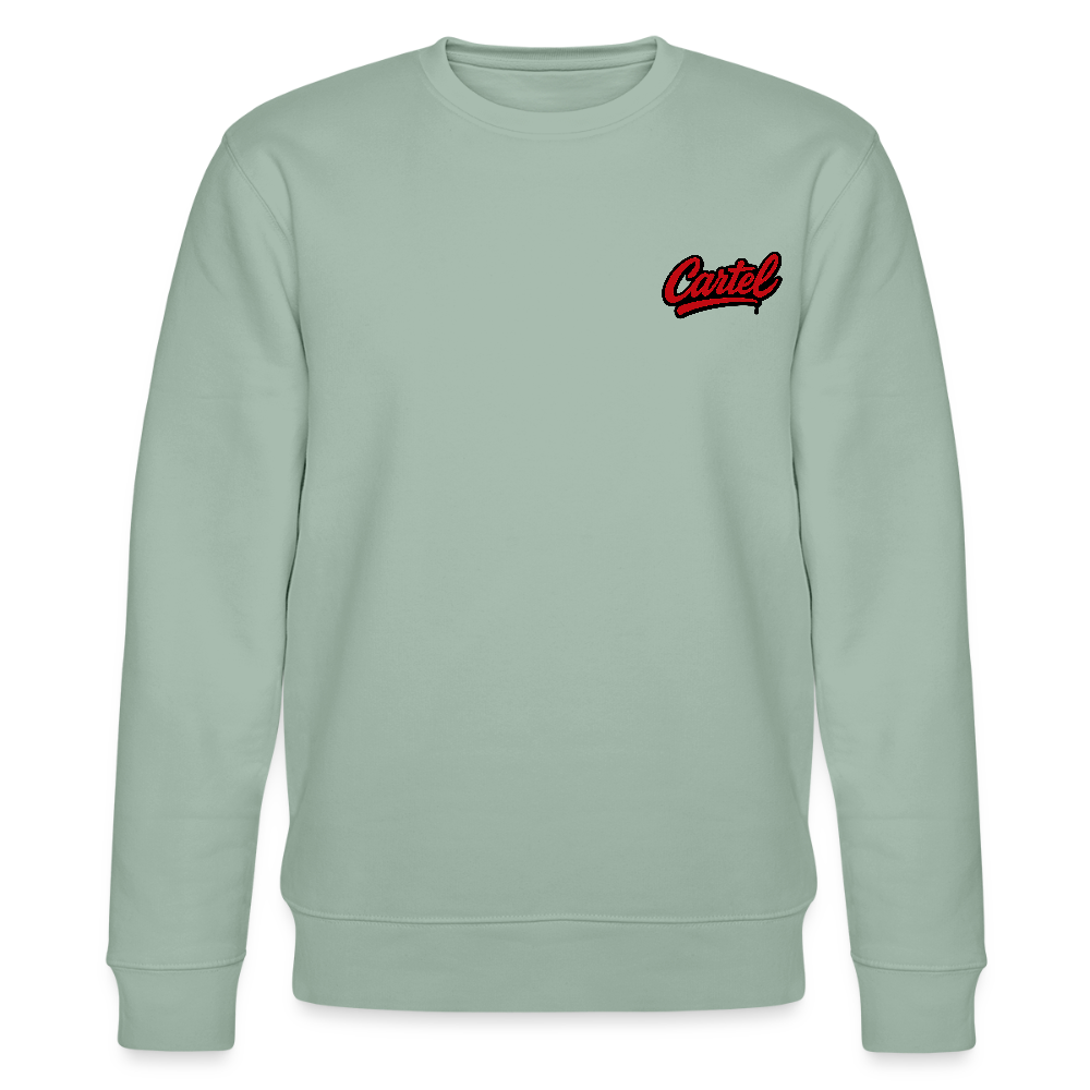 Cartel Bio-Sweatshirt Capybara - Helles Graugrün
