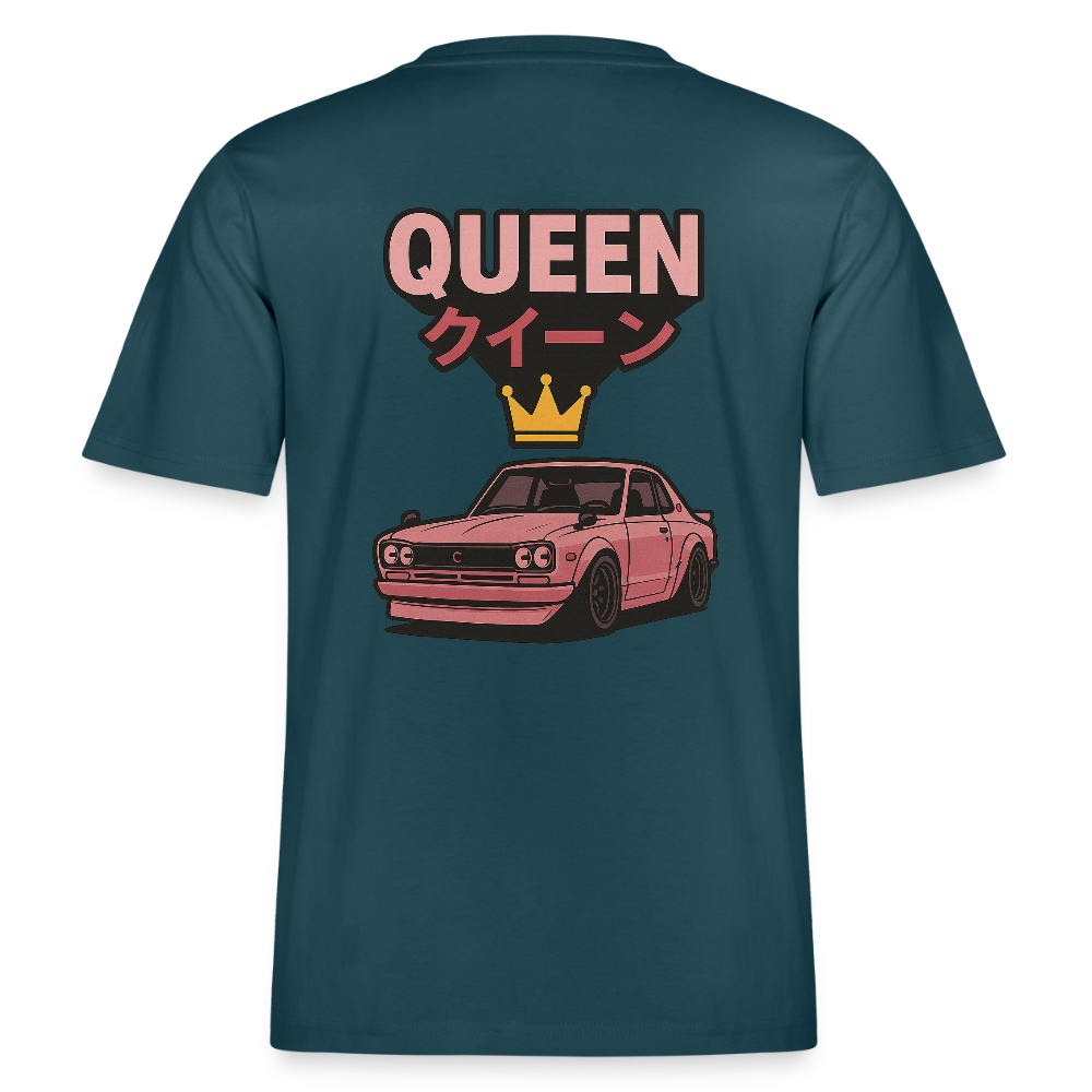 Cartel Bio-T-Shirt Queen 👸 Partnershirt - Dunkles Petrol