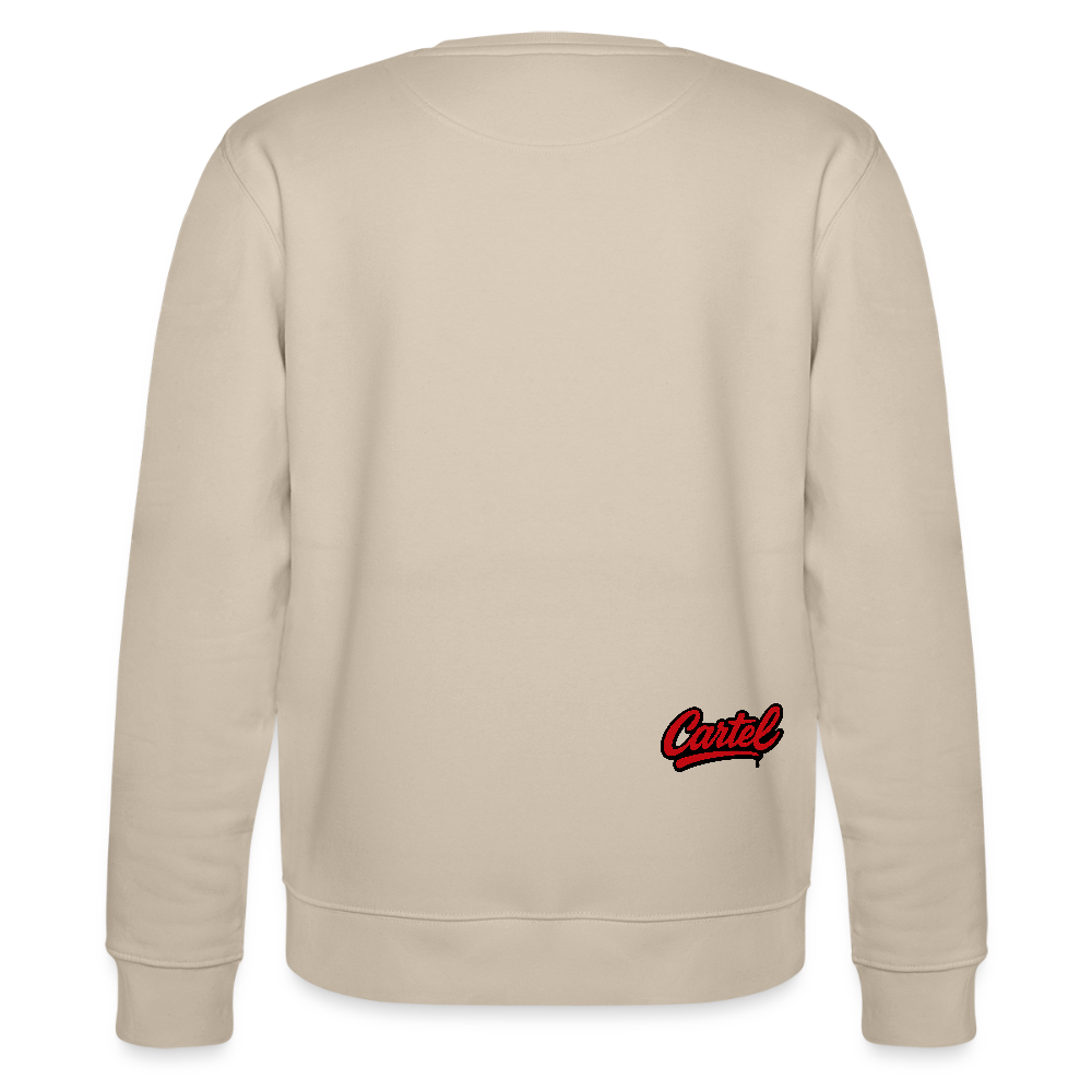 Cartel Bio-Sweatshirt Clean Black Logo - Beige