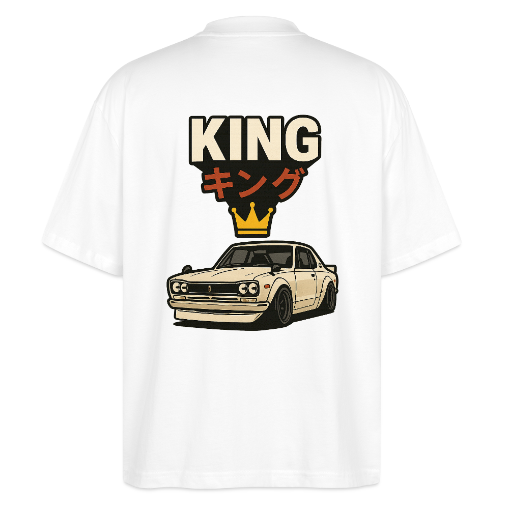 Cartel Oversized Bio T-Shirt King 👑 Partnershirt - Weiß