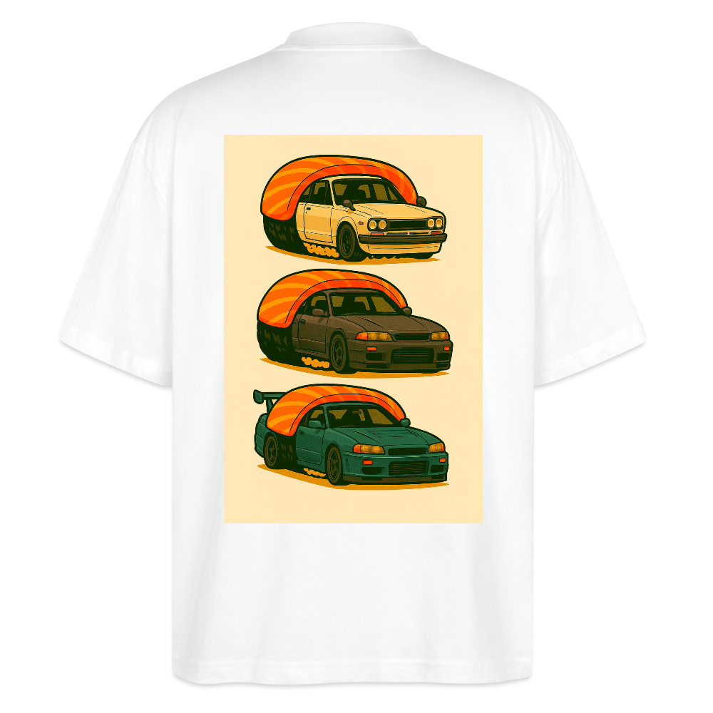 Cartel Oversized Bio T-Shirt Sushi - Weiß