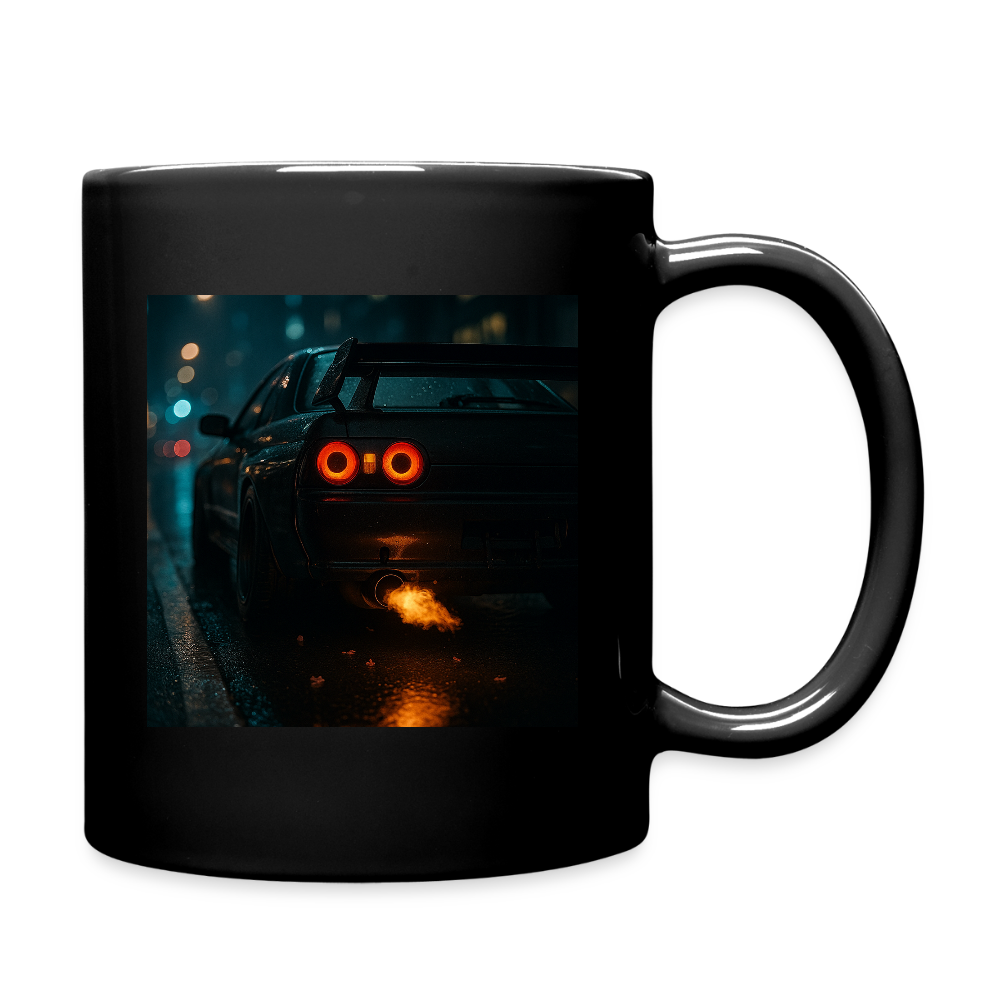 Tasse Cartel Feuriger Gruß aus der Ladelufthölle - Schwarz