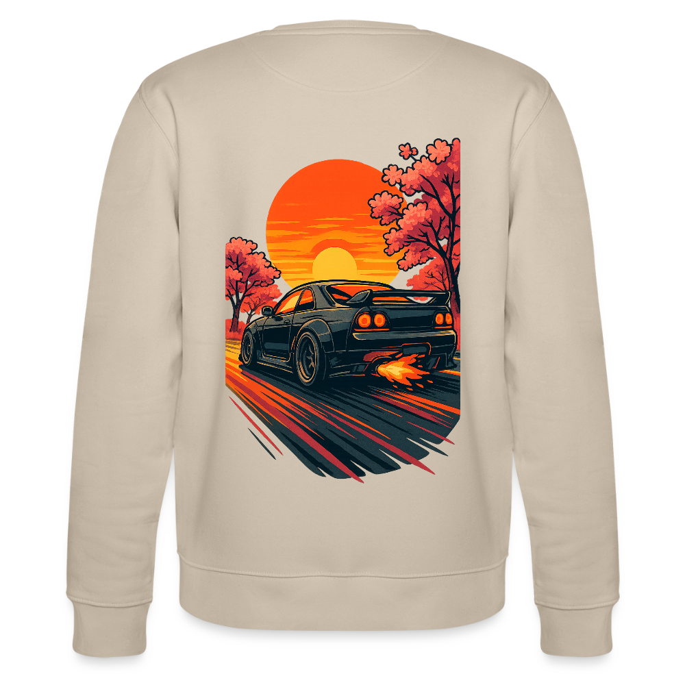 Cartel Bio-Sweatshirt Cartoon Sunset - Beige