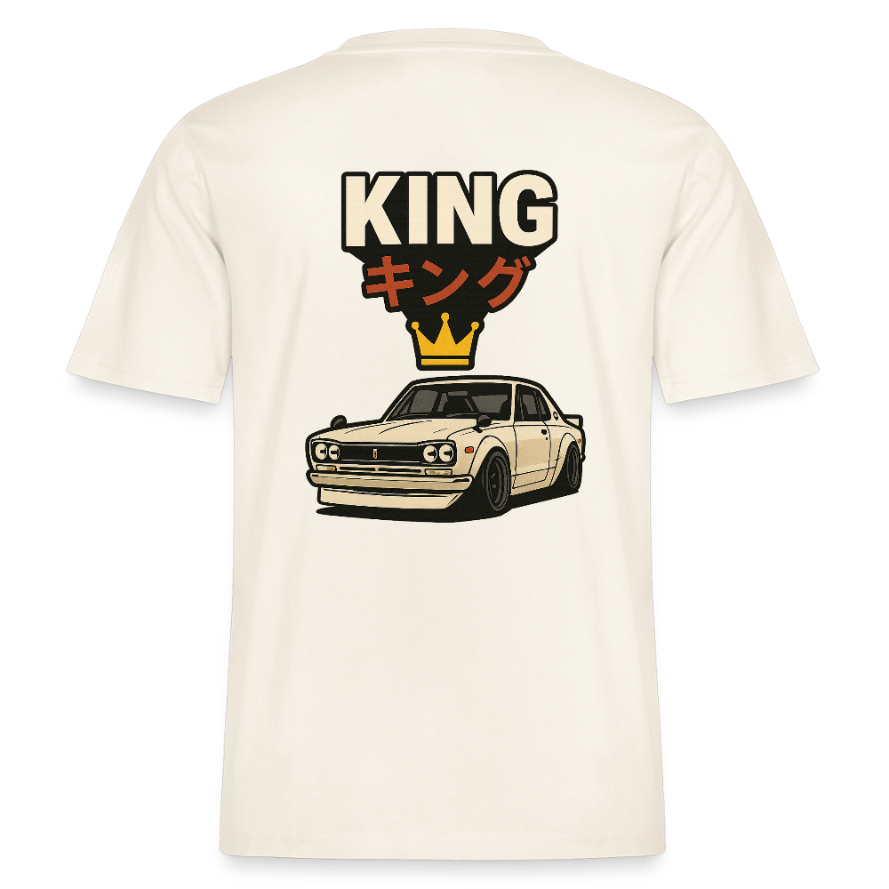 Cartel Bio-T-Shirt King 👑 Partnershirt - Naturweiß 