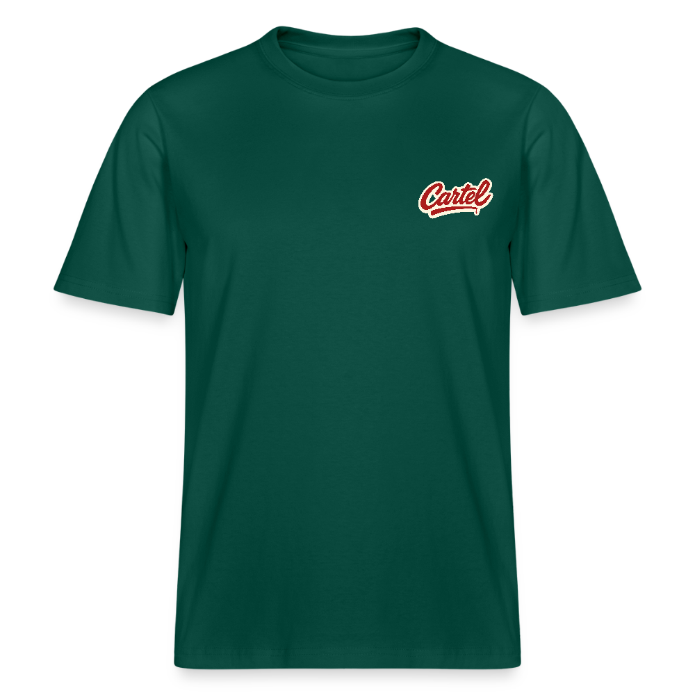 Cartel Bio-T-Shirt Clean White Logo - Forest
